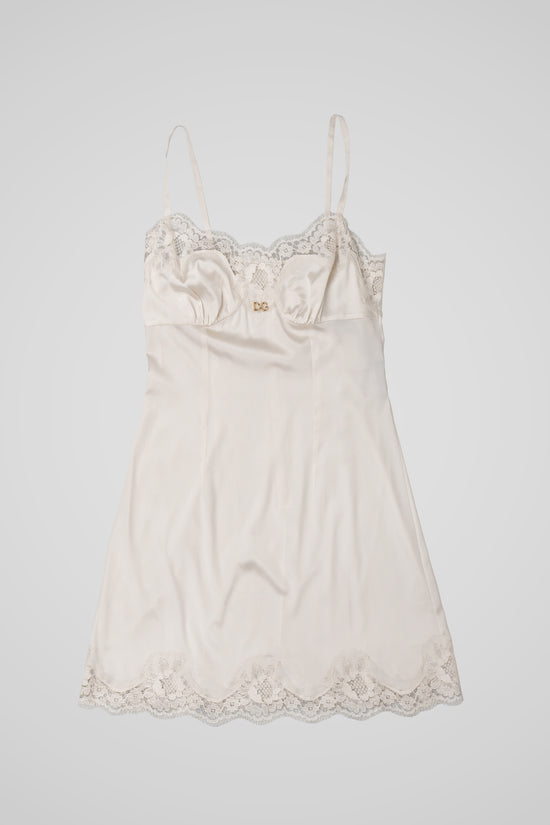 BIJELA SATENSKA MINI HALJINA