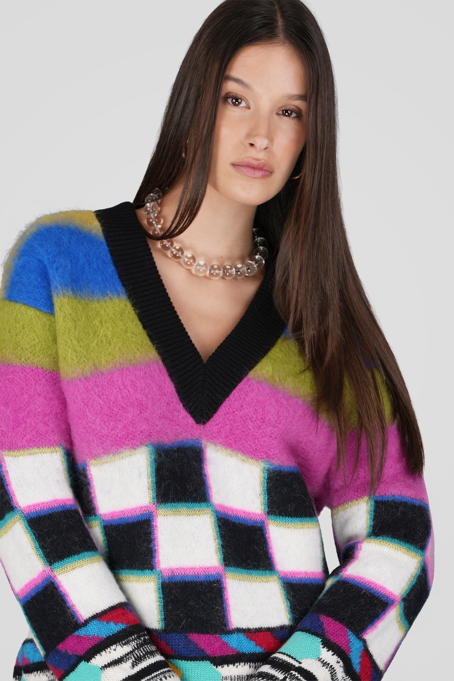 VIŠEBOJNI KARIRANI PULOVER