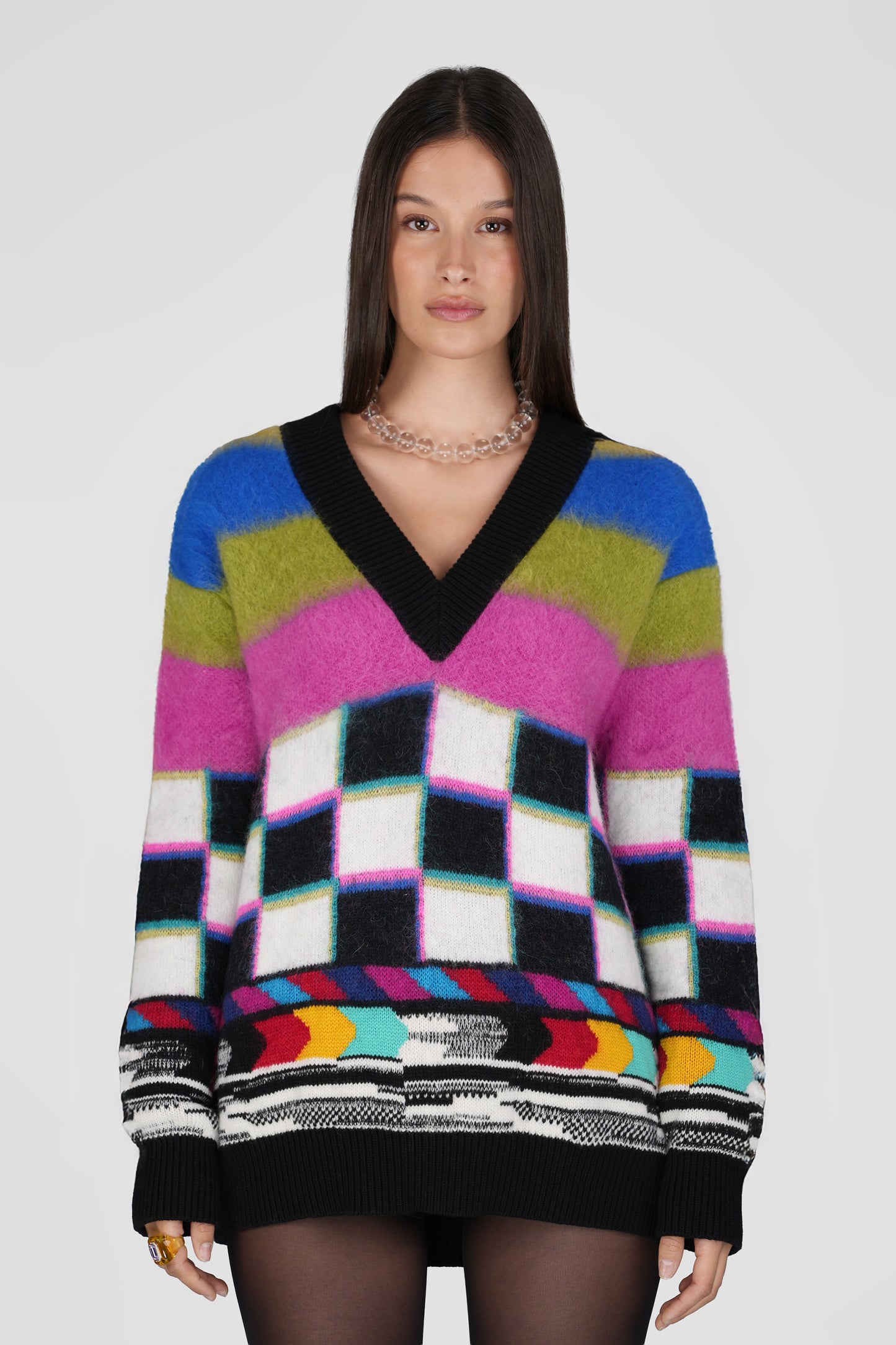 VIŠEBOJNI KARIRANI PULOVER